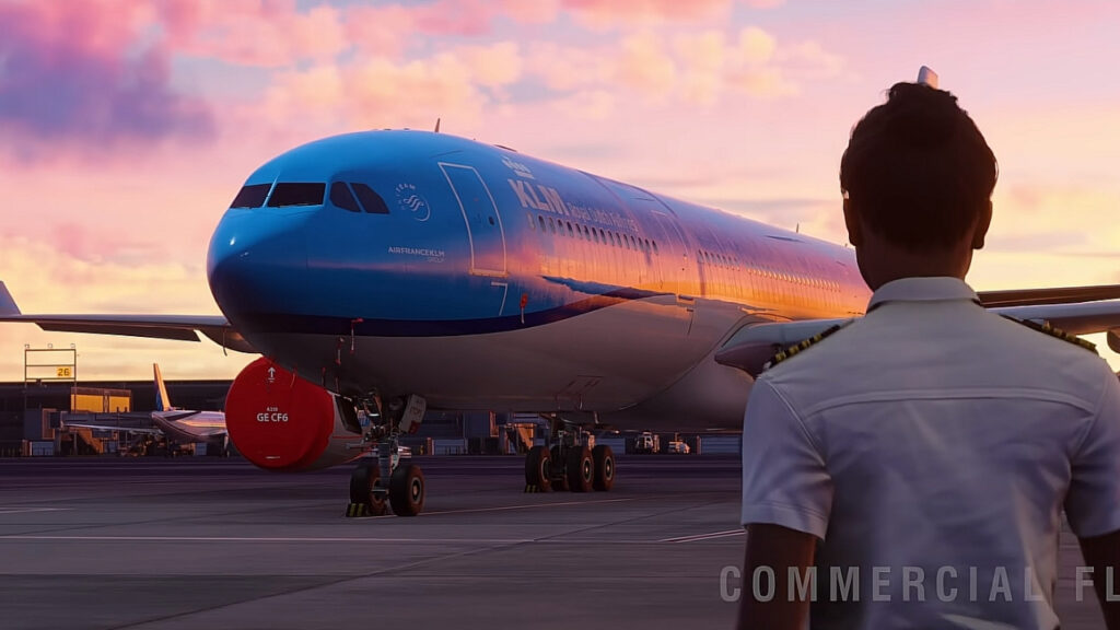 Microsoft Flight Simulator 2024'ten ekran görüntüsü. Bir pilot ve uçak.