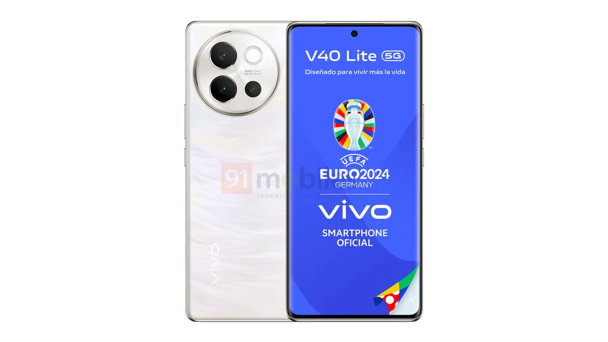 Vivo V40 Lite için sızdırılan tasarım