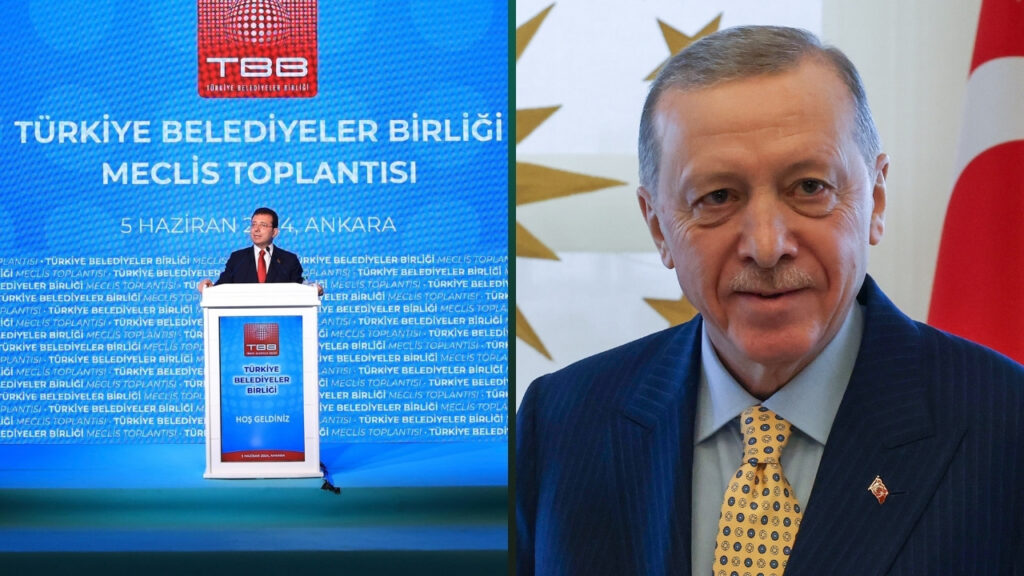 Cumhurbaşkanı Recep Tayyip Erdoğan ve İstanbul Büyükşehir Belediye Başkanı Ekrem İmamoğlu fotoğrafı